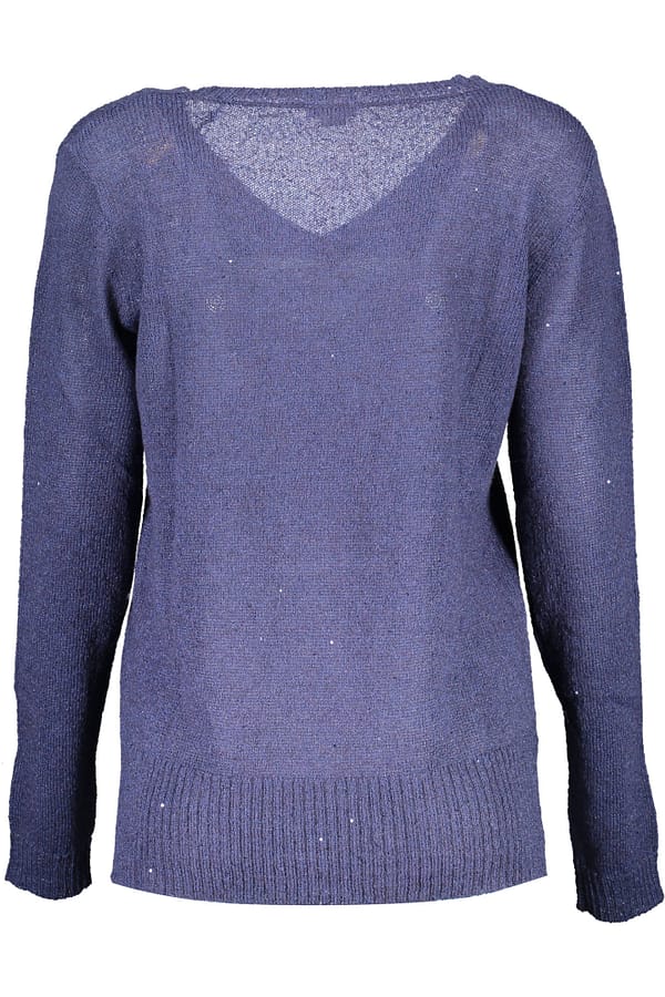 Blue nylon sweater