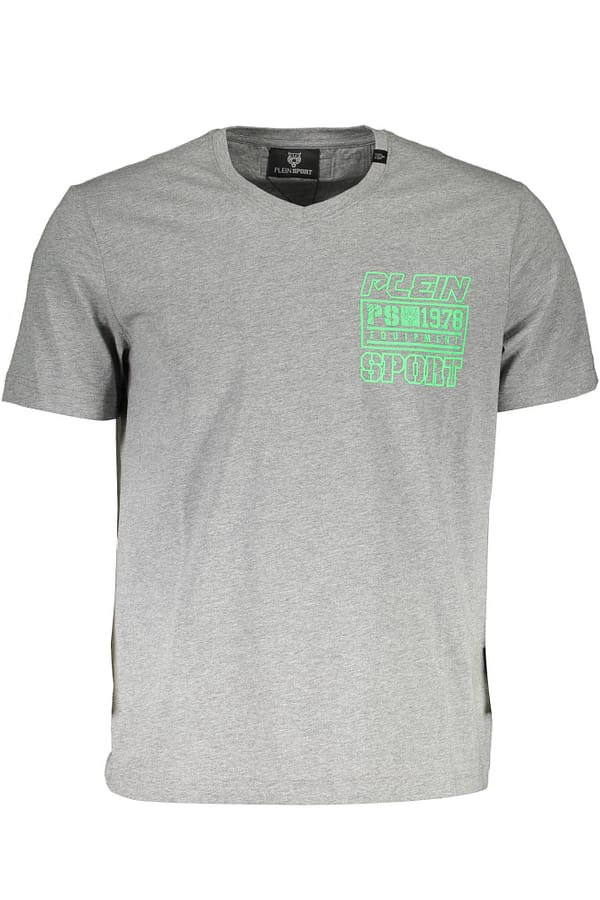 Plein sport gray cotton t-shirt