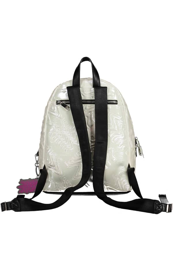 White polyurethane backpack