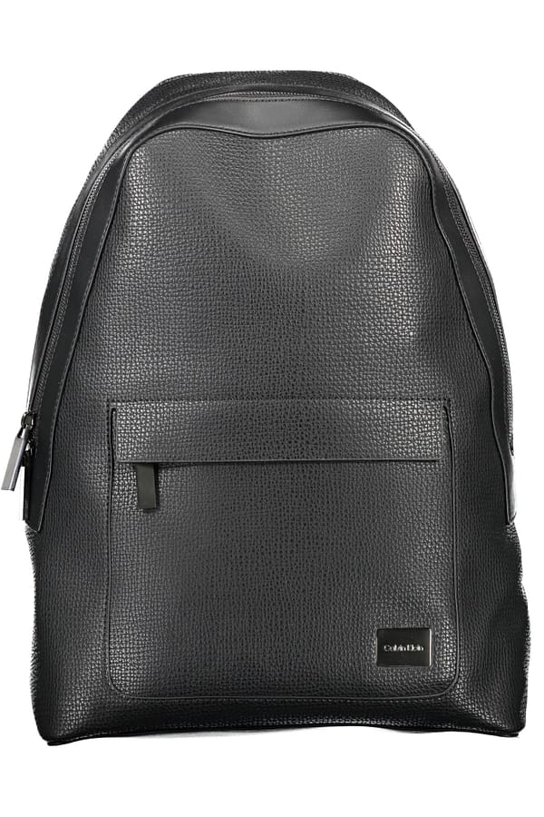 Calvin klein black polyurethane backpack