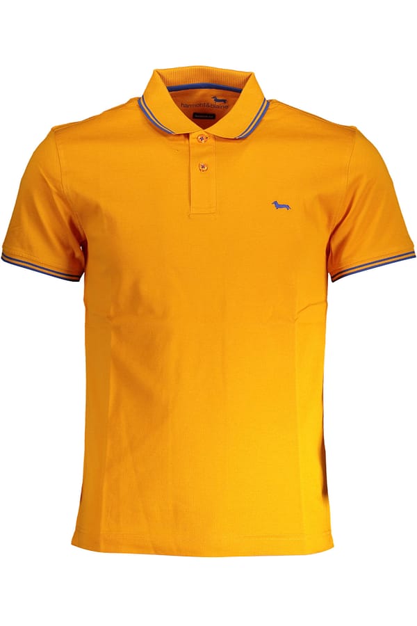 Harmont & blaine orange cotton polo shirt