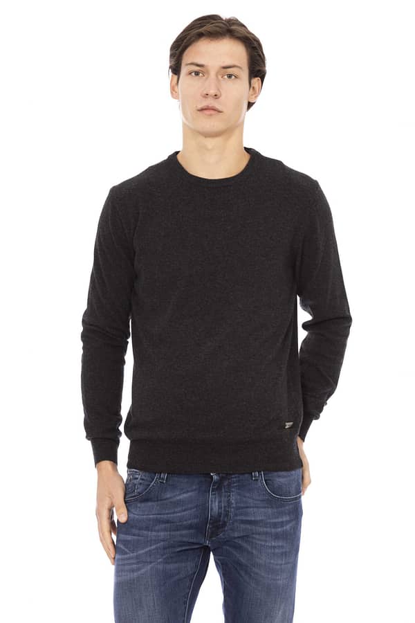 Baldinini trend gray wool sweater