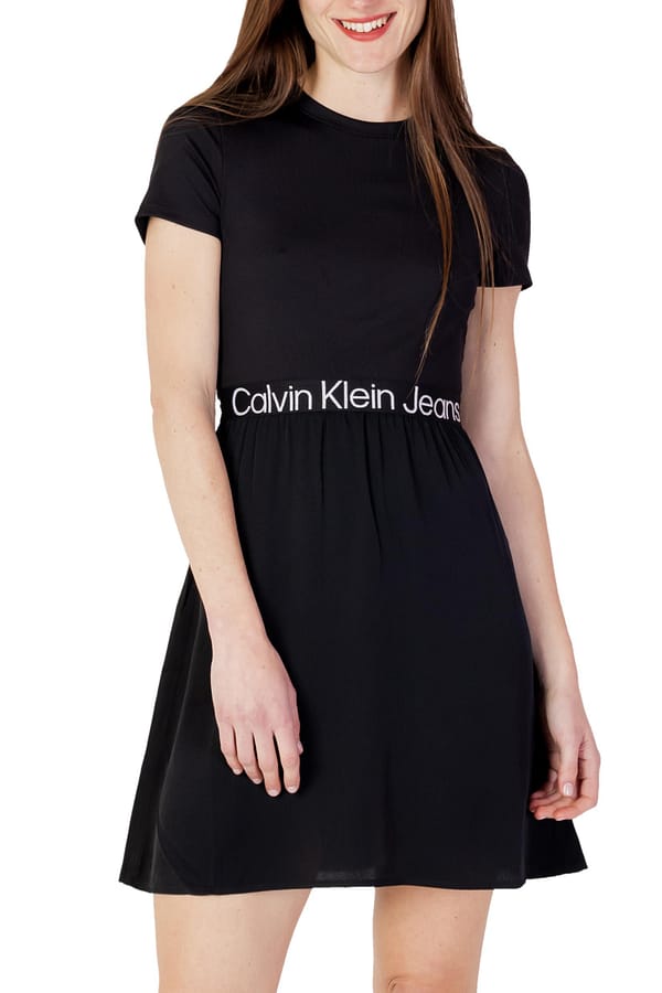 Calvin klein jeans logo elastic dress