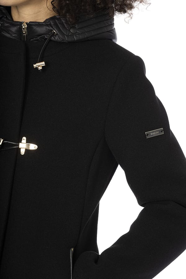 Black polyester jackets & coat
