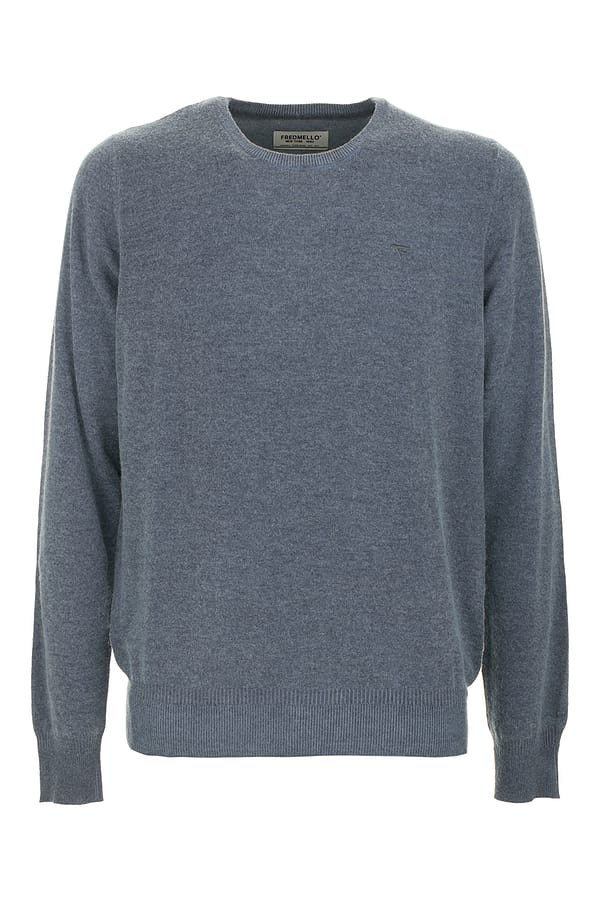 Fred mello blue wool sweater