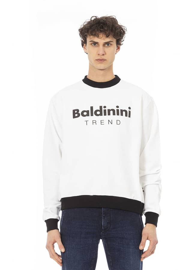 Baldinini trend white cotton sweater