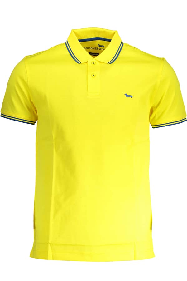 Harmont & blaine yellow cotton polo shirt