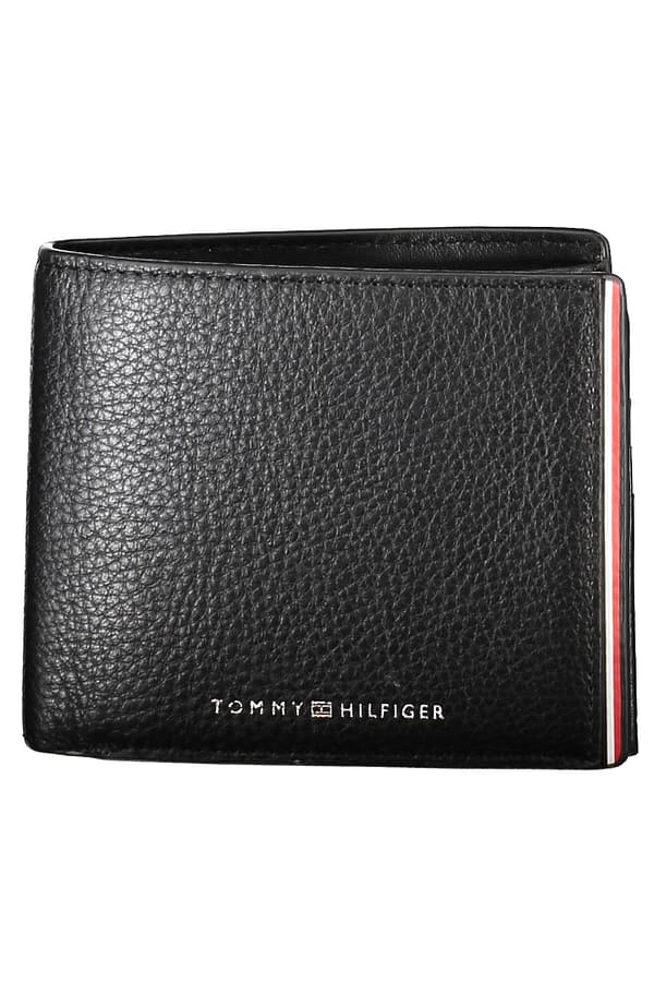 Tommy hilfiger black leather wallet