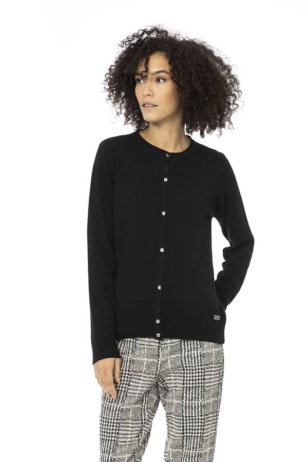Baldinini trend black wool sweater