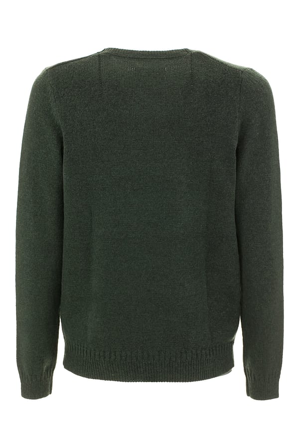 Green cotton sweater