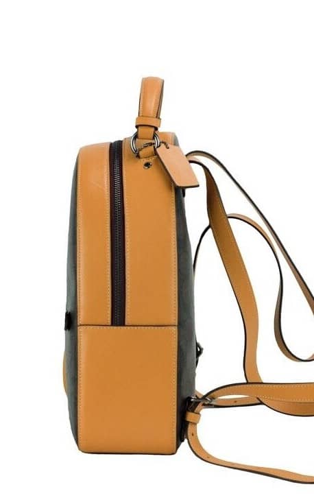Varsity brown buttercup signature coated canvas jordyn backpack