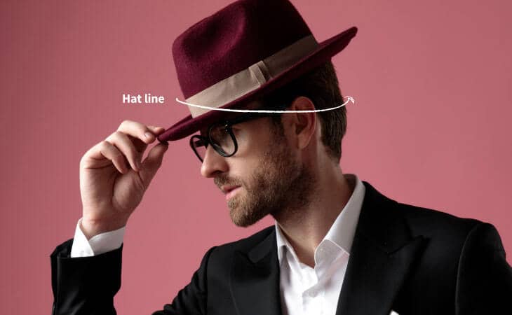 Man hat line measure