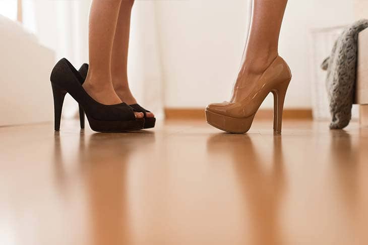 Two women feet