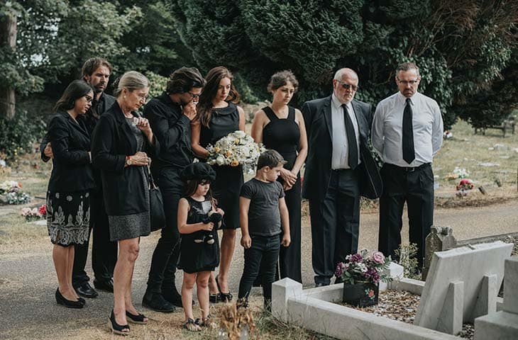 Grupo vestimenta funeral