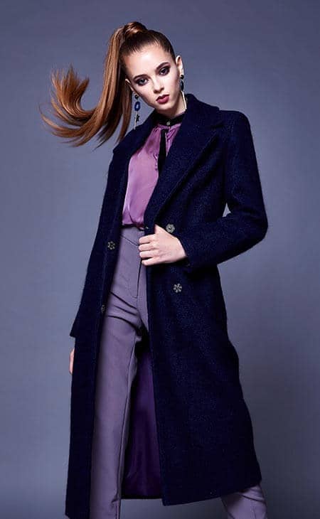 Fashion model long coat