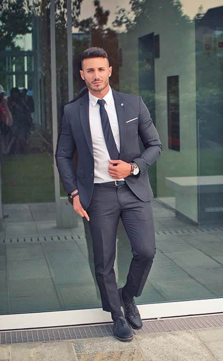 Stylish man wearing business suit