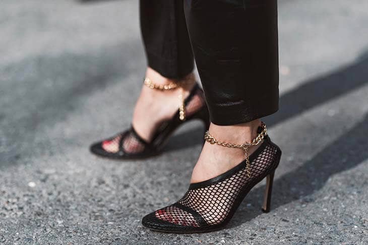 Woman feet heels